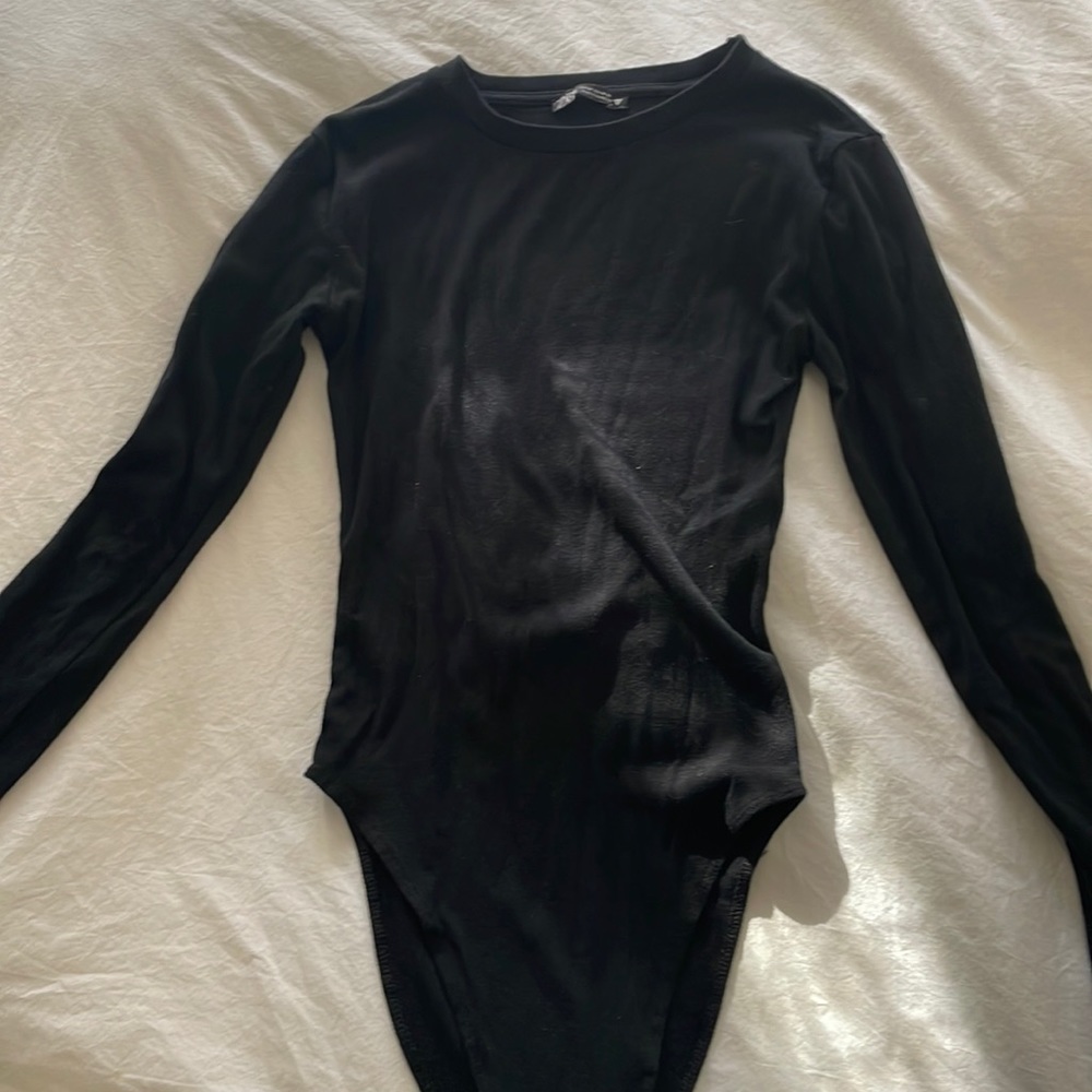 Black ZARA bodysuit size medium